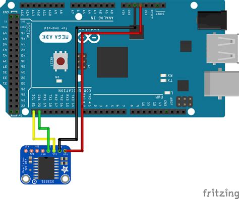 arduino mega sda scl pins